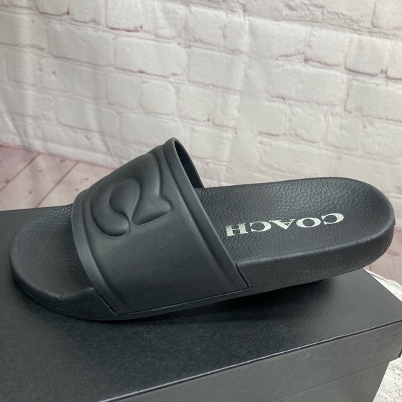 COACH ULLA SLIDES new in box (black) Size 8 - Picture 8 of 14
